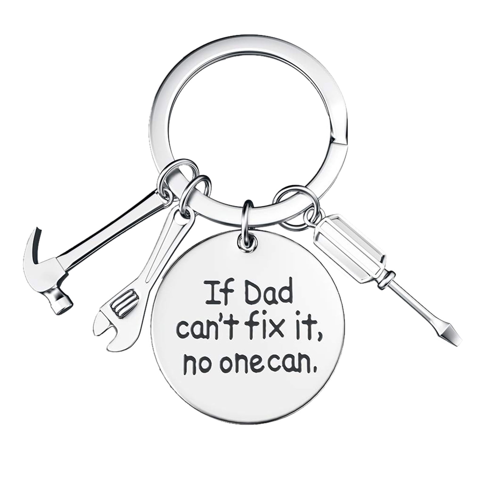 Jrocdr If Dad Can't Fix It No One CanKeychain With Screwdriver Wrench