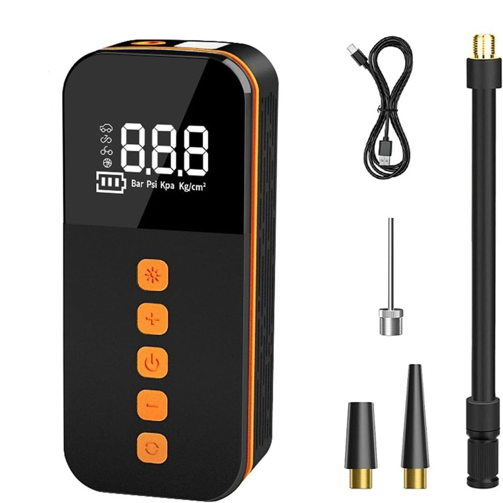 Jrocdr Intelligent Car Inflatable Digital Display Lighting Car Tire