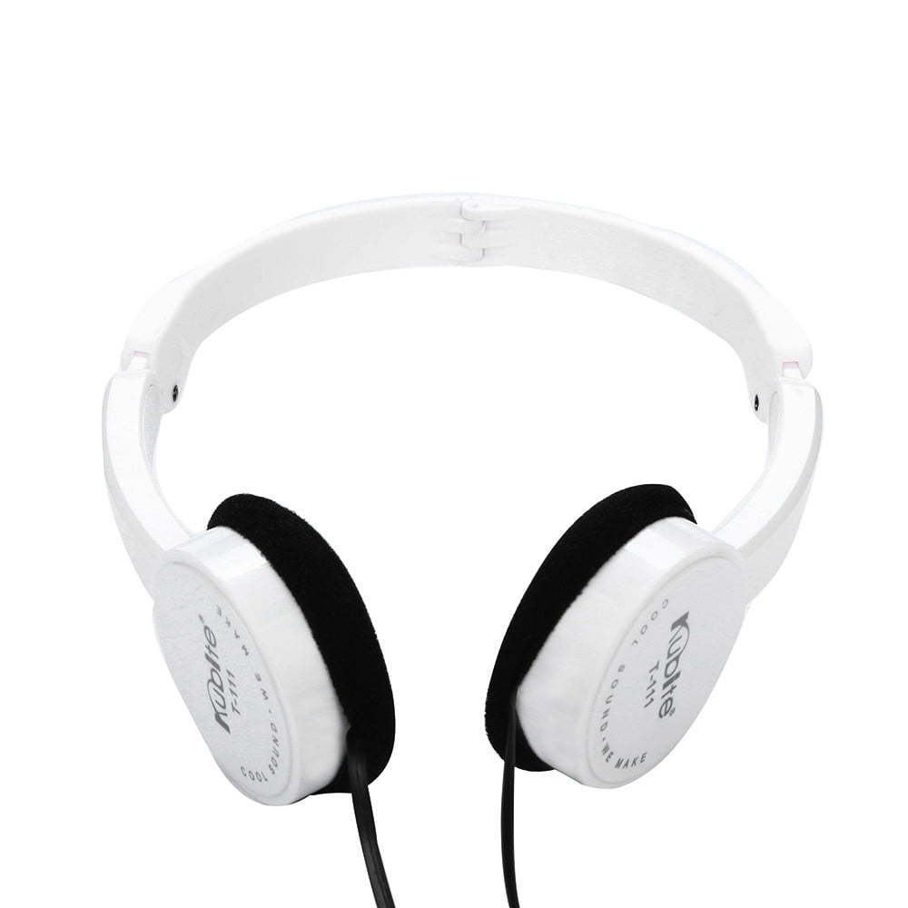 Jrocdr Kubite Kids Wire Headphones On Ear Foldable Stereo Headset For