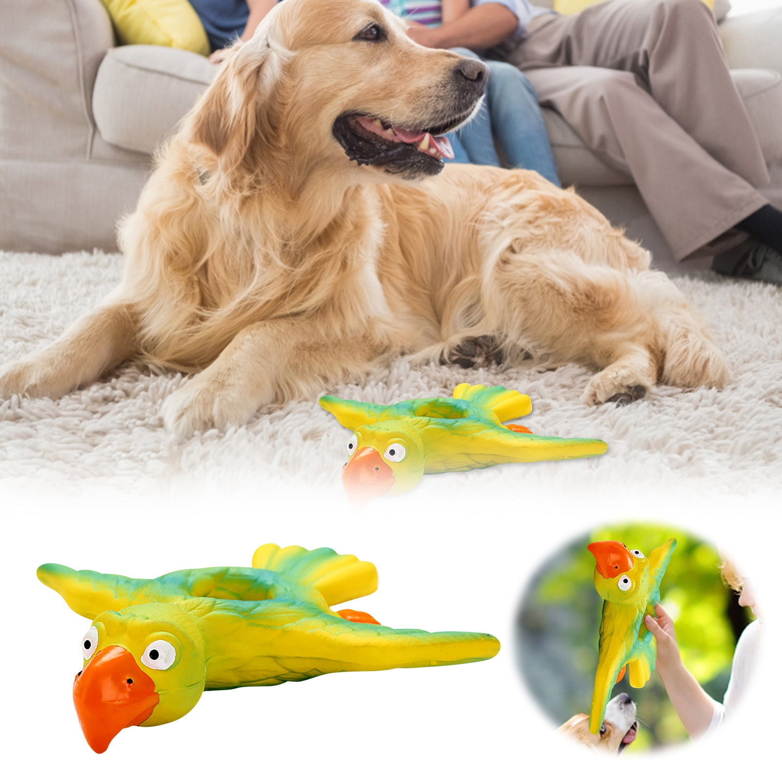 Jrocdr Latex Squeaky Toy Pet Chew Toy For Dogs And Cats Interactive