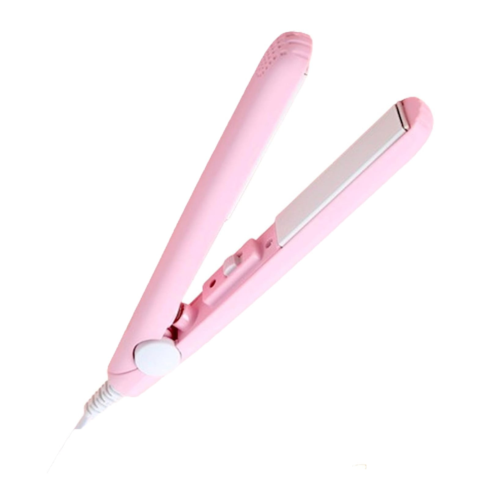 Jrocdr Mini Hair Straightener Portable Ceramic Flat Curling Hair Curlers Small Hair Straightener