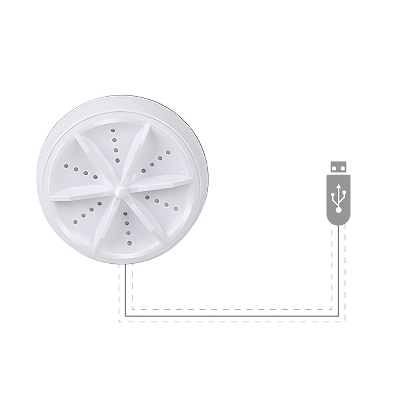 Jrocdr Mini Portable Washing Machine With Suction Cups USB Powered