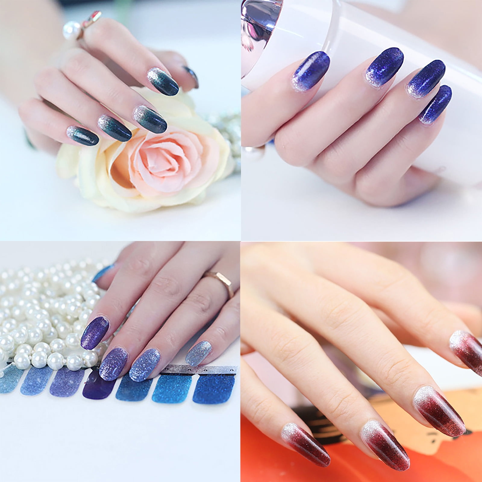 Jrocdr Nail Pusher Forceps Double Stainless Remover Manicure Nail