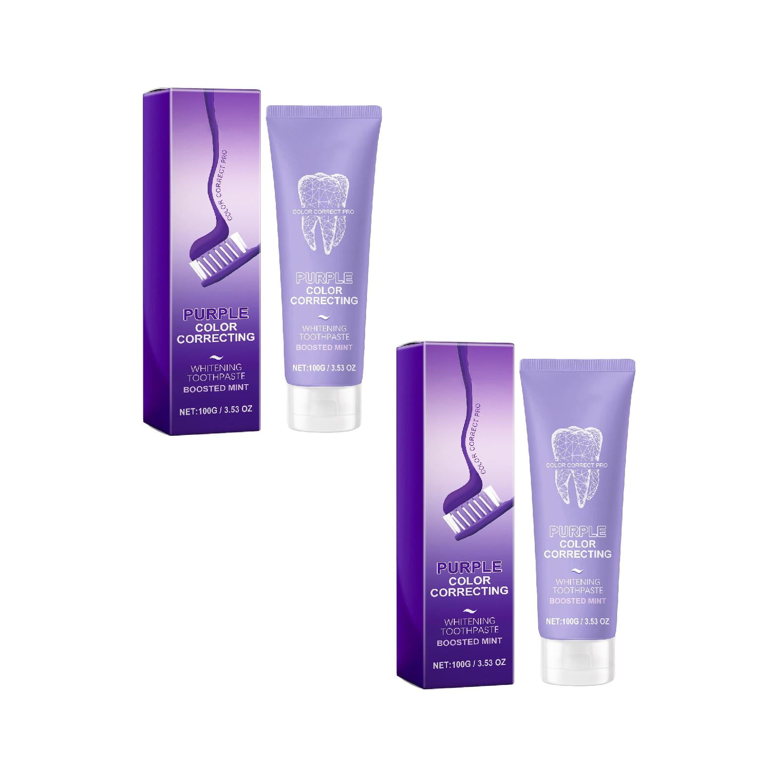 Jrocdr ORALHOE Purple Bright White Toothpaste Double Mint Purple ...