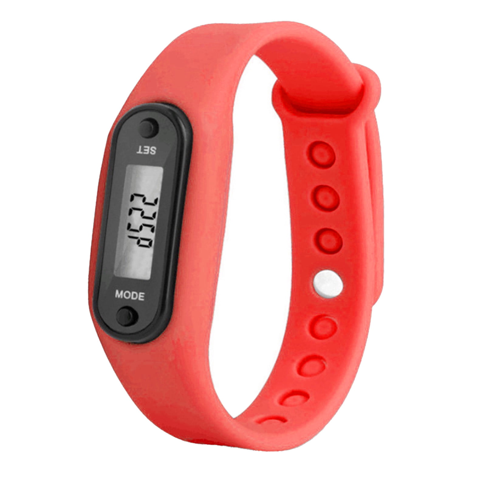 Jrocdr Pedometer Watch Electronic Student Watch Silicone Pedometer