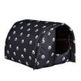 Jrocdr Pet Winter Home Outdoor Cold Proof Cat And Warm Foldable Cat Bed