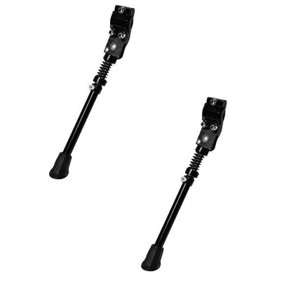Jrocdr Rear Adjustable Kick Bike MTB Kickstand Stand Side Aluminum Mountain Bike Accessories 1pc compatible with Motorized Bike for Adults Bike Lights for Night Riding Bike *2PCS