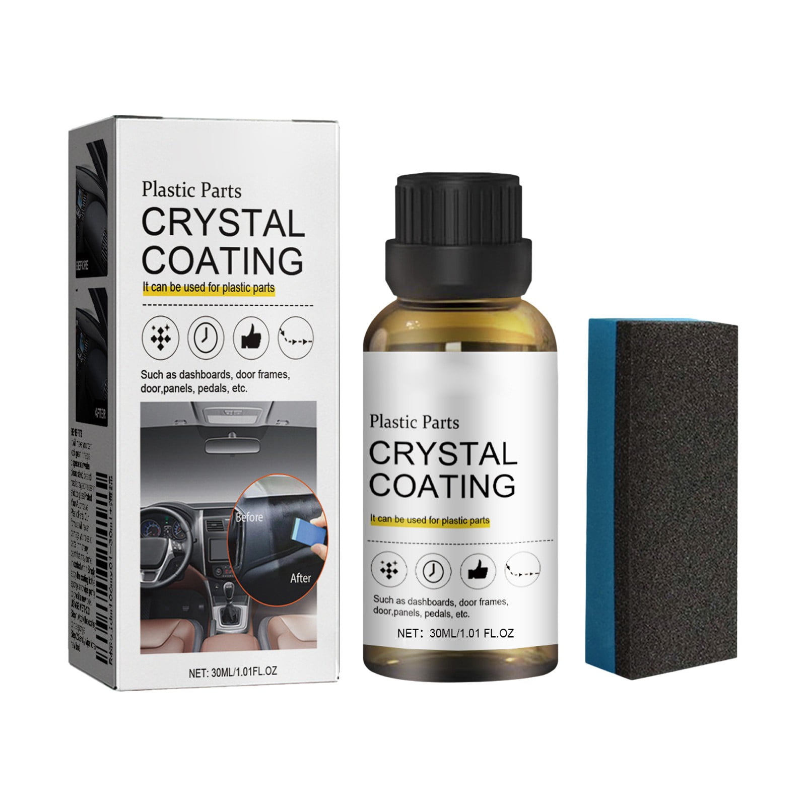 Jrocdr Restoration Coating Car Interior Cleaner & Shine Enhancer With