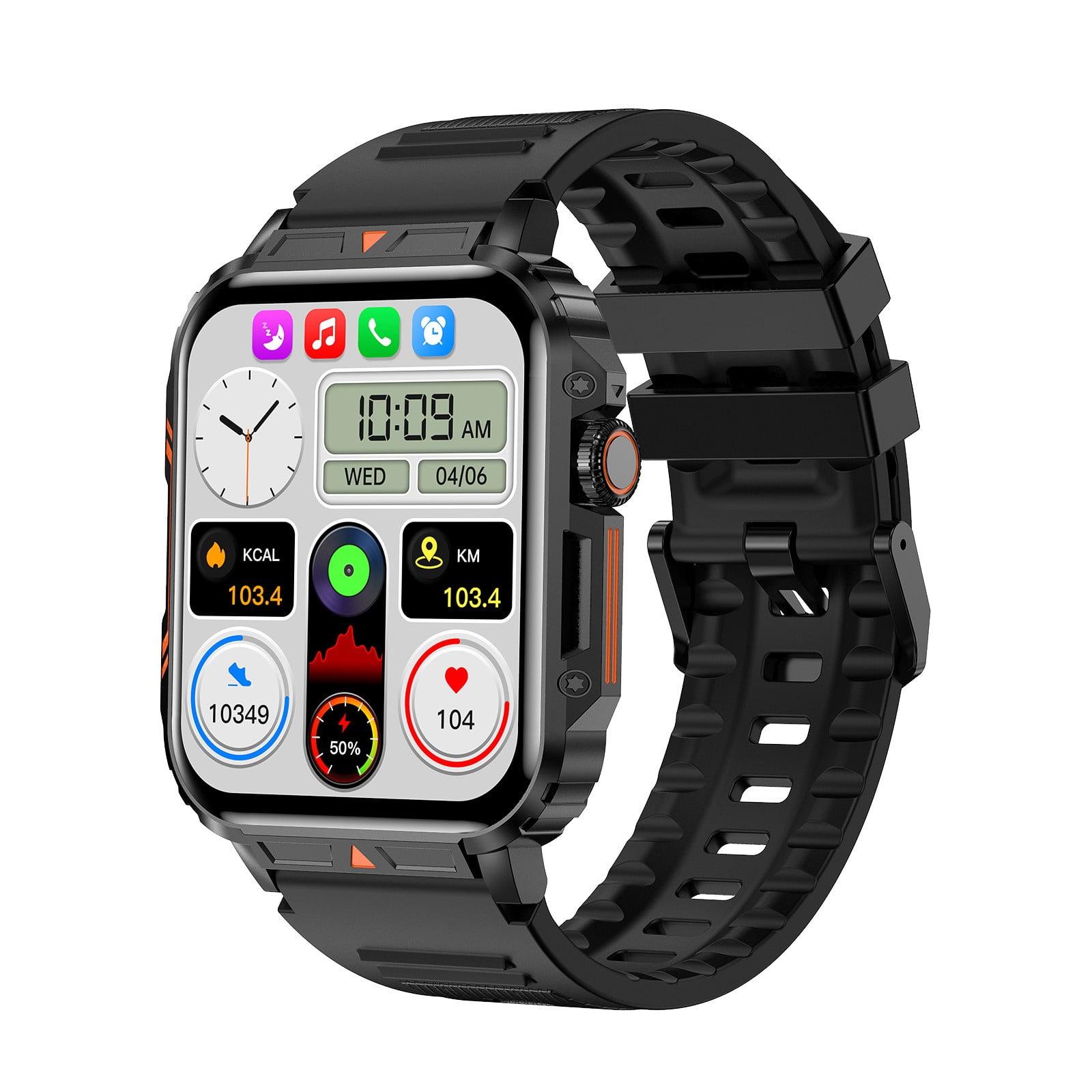 Jrocdr Smartwatch With Voice Calling & : Heart Rate Pressure ...