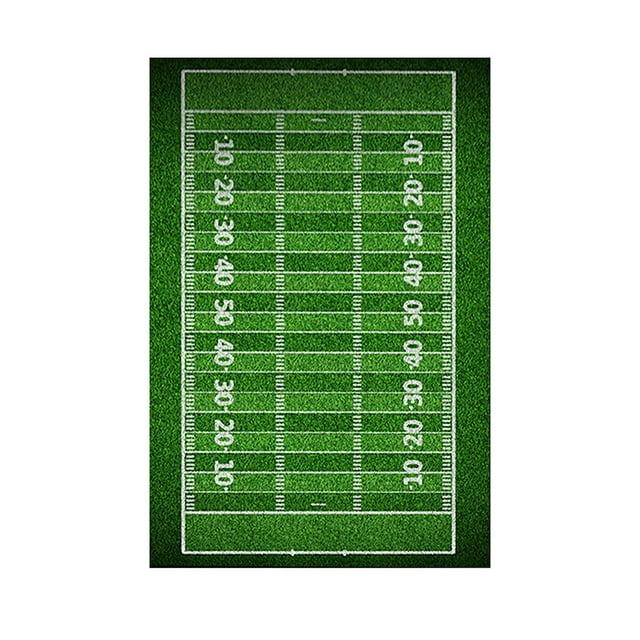 Jrocdr Super Large Sports Carpet With Rugby And Football Patterns Enjoy