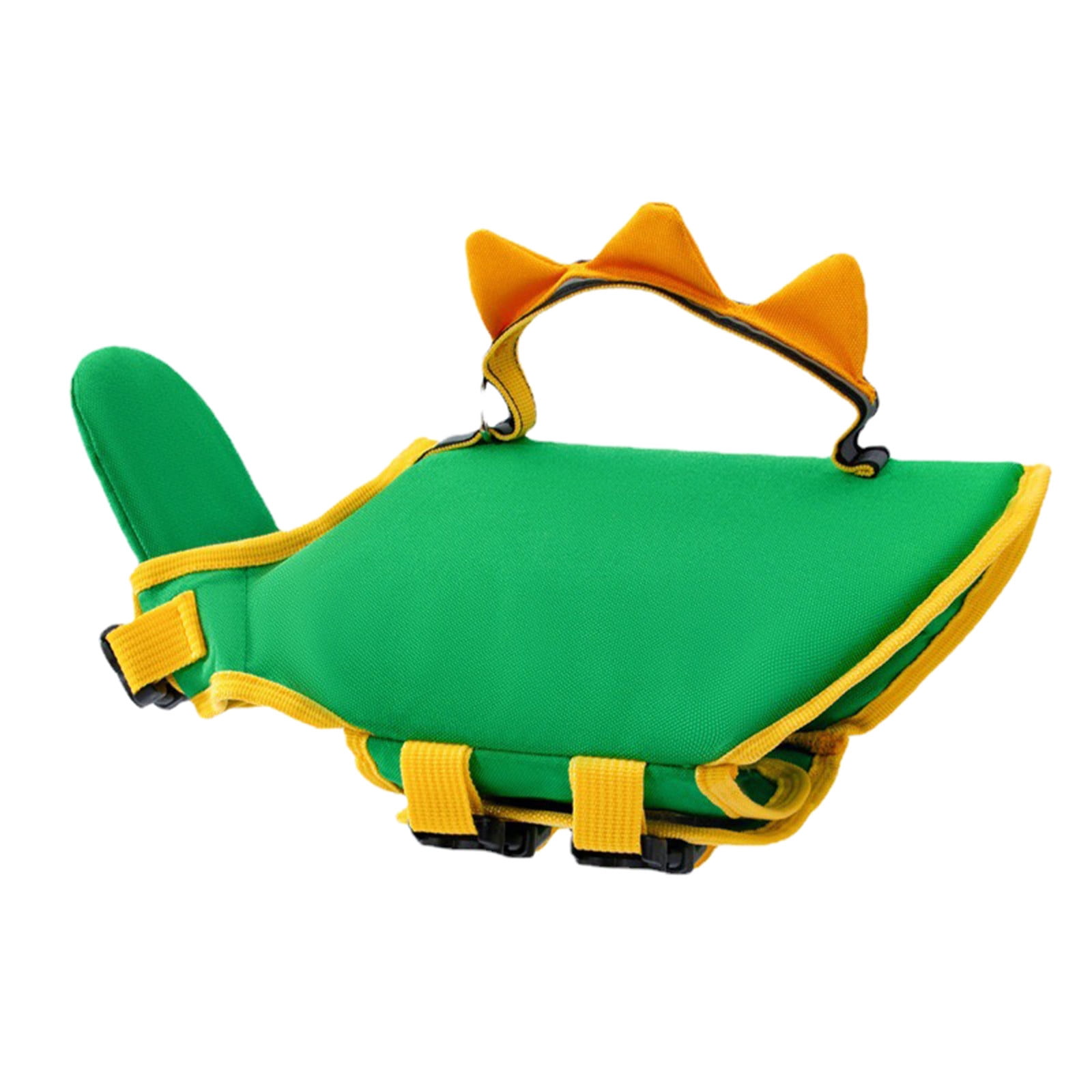 Jrocdr Swimwear Cute Dinosaur Shaped Dog Lifejacket Summer Swimsuit Pet