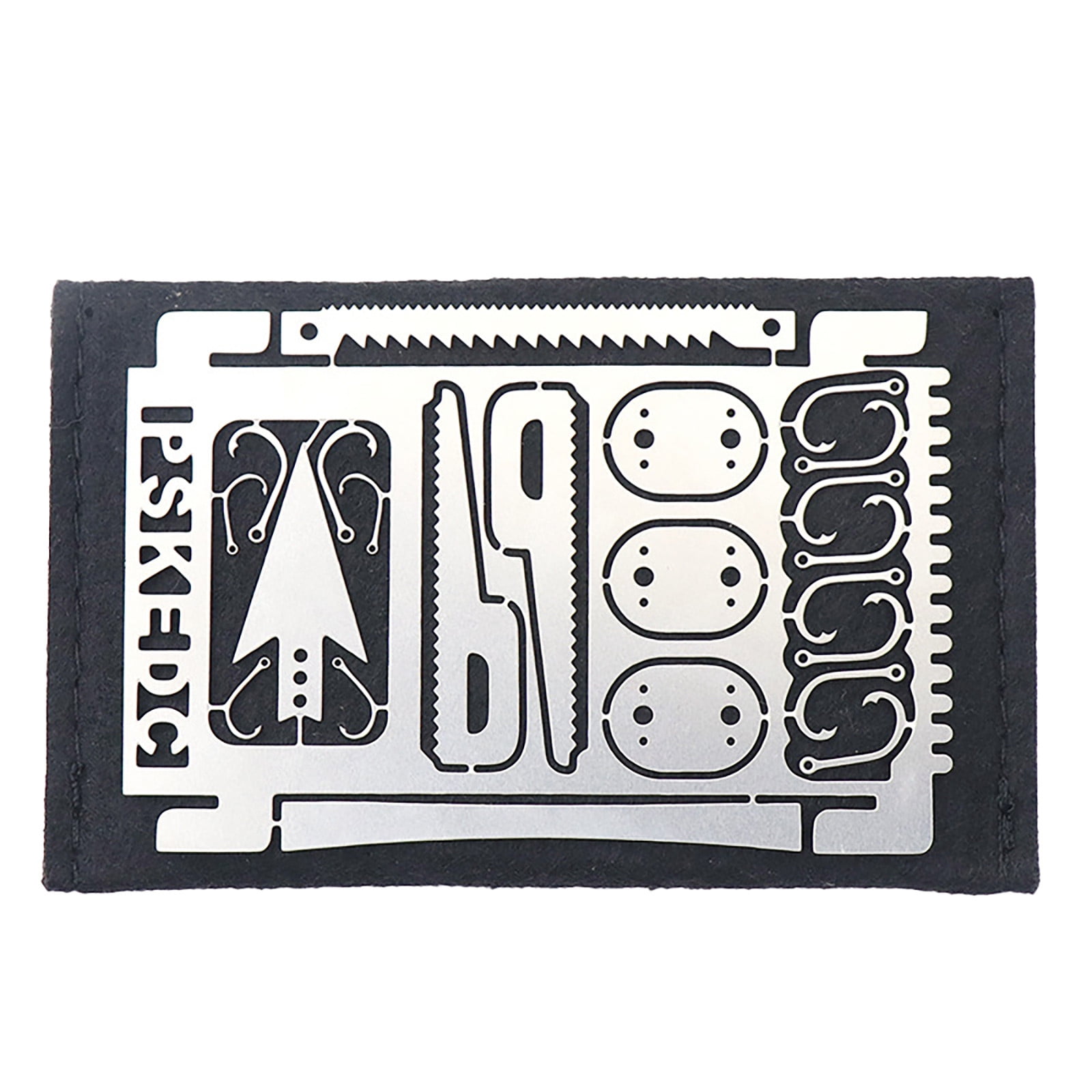 Jrocdr Tool Fishing Gear Card Multitool Kit Emergency Pocket Smelt Rig