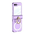 Jrocdr Ultra Thin Captivating Ring Holder PC Case Film Integrated Phone Case For Samsung Z Flip5