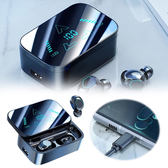 Jrocdr Wireless Earbuds Bluetooth Headphones Headphone Headphones Wireless Blue Tooth Ear Budds Wire Less Bluetooth Earbuds Noise Cancelling Wireless Tv Headphones for Tv Watching Bluetooth Earpiece