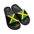 thumbnail image 1 of Jrysaedy Jamaica Flag Pattern Slide Sandals for Women Men Ultra Comfort Recovery Pillow Slippers Soft Summer Beach Shoes, 1 of 7