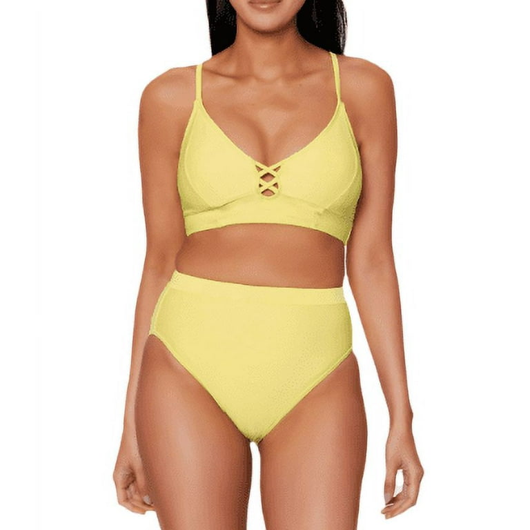 Jessica simpson yellow best sale swimsuit