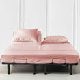 thumbnail image 1 of Js sanders 600 Tc Top Split Head Cal King Sheet Set for Adjustable beds - Sleep Number Flex Sheets - 39" Split Top 100% Sheets - Cotton Sheet Set - Blush - 15 inch Deep pocket, 1 of 8
