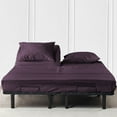 thumbnail image 1 of JS Sanders Collection 600TC Flex Top King Sheets for Sleep Number Bed - 100% Cotton 4 Pcs Top Split Sheets for Adjustable Bed, 30 Inch Down Sheets 18 Inch Deep Pocket - Plum, 1 of 7