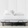 thumbnail image 1 of JS Sanders Collection 600TC Flex Top King Sheets for Sleep Number Bed - 100% Cotton 4 Pcs Top Split Sheets for Adjustable Bed, 34 Inch Down Sheets 18 Inch Deep Pocket - White Stripe, 1 of 8