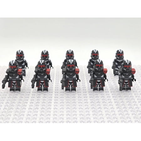 JsLTCustoms Star Wars Shadow Clone Troopers Minifigures Set, New, ABS, 7 Years+