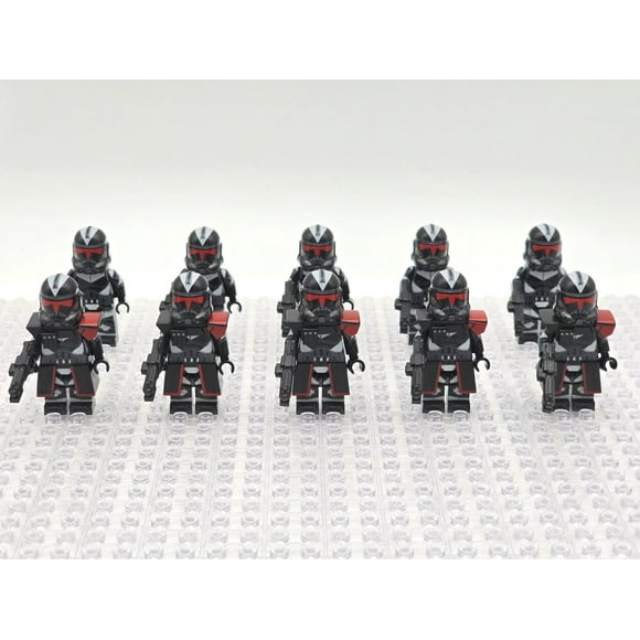 JsLTCustoms Star Wars Shadow Clone Troopers Minifigures Set, New, ABS, 7 Years+