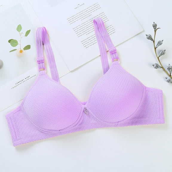 Jsaierl Bras for Women Plus Size Support T-shirt Bras Seamless Full Coverage Bralettes Shapewear Everyday Full Figure Bras