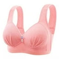 thumbnail image 1 of Jsaierl Bras for Women Wirefree Lift T-shirt Bras Seamless Comfy Bralettes Shapewear Breathable Full Figure Bras, 1 of 8
