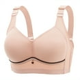 thumbnail image 1 of Jsaierl Bras for Women Wirefree Support T-shirt Bras Seamless Padded Bralettes Flexed Fit Breathable Full Figure Bras, 1 of 3