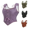 thumbnail image 1 of Jsaierl Corset Tops for Women Lace Up Sleeveless Halloween Costumes Renaissance Corset Push Up Overbust Corsets Going Out Bustier Shapewear, 1 of 5