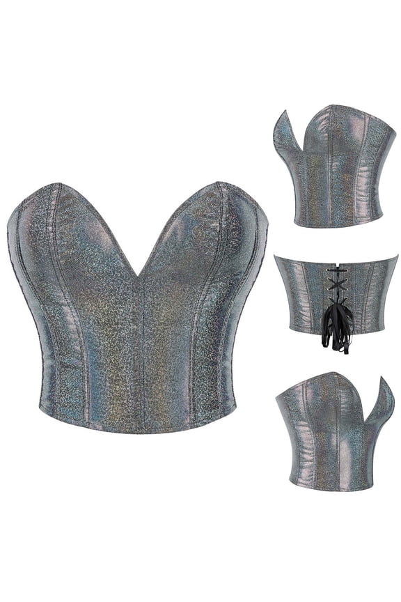 Corset Tops for Women Tummy Control Sleeveless Halloween Costumes Renaissance Corset Push Up Overbust Corsets Casual Bustier Shapewear