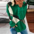 thumbnail image 1 of Jsaierl Crew Neck Sweatshirts for Women Plus Size Color Block Graphic Sweatshirt Top Long Sleeve Lightweight Fall Clothes Sweatshirts, 1 of 5