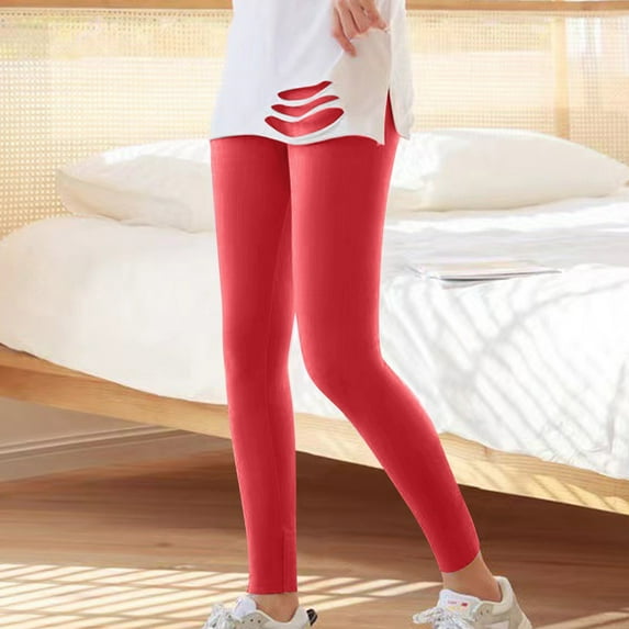 Jsaierl Fleece Lined Leggings for Women High Waist Warm Thick Tights Thermal Fuzzy Pants Slim Gym Yoga Legging