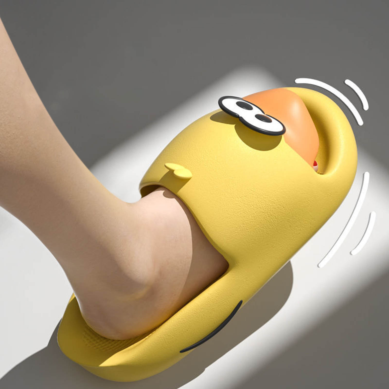 Jsaierl Funny Slippers for Women, Flat Shoes Ladies Beach Sandals Summer NonSlip Causal