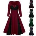 thumbnail image 1 of Jsaierl Halloween Costumes for Women Vintage Medieval Elegant Goth Maxi Dresses Cosplay Costumes Irish Steampunk Ball Gown Renaissance Dress, 1 of 3