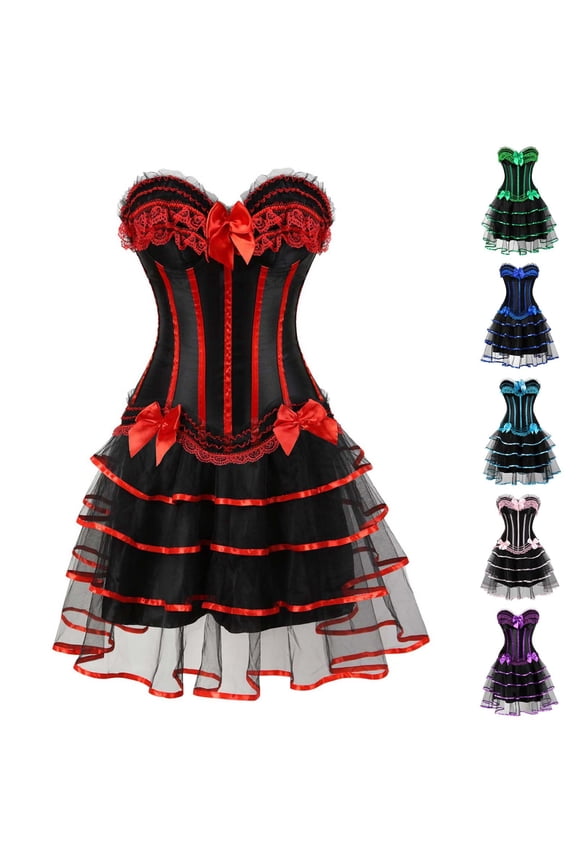 Halloween Costumes for Women Vintage Medieval Victorian Goth Maxi Dresses Adult Costumes Peasant Steampunk Ball Gown Renaissance Dress