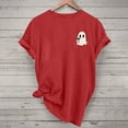thumbnail image 1 of Jsaierl Halloween Shirts Women Funny Pumpkin Ghost Graphic Tees Going Out Crewneck T-shirt Short Sleeve Holiday Blouse Tops Halloween Gifts, 1 of 9