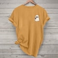 thumbnail image 1 of Jsaierl Halloween Shirts Women Funny Pumpkin Ghost Graphic Tees Going Out Crewneck T-shirt Short Sleeve Holiday Blouse Tops Halloween Gifts, 1 of 9