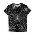 thumbnail image 1 of Jsaierl Halloween Shirts for Women Funny Pumpkin Ghost Print Tees Soft Crewneck T-shirt Short Sleeve Dressy Casual Blouse Tops Halloween Clothes, 1 of 3