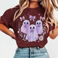 thumbnail image 1 of Jsaierl Halloween Shirts for Women Plus Size Pumpkin Ghost Graphic Tees Classic Round Neck T-shirt Short Sleeve Tunic Blouse Tops Halloween Gifts, 1 of 4