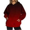 thumbnail image 1 of Jsaierl Hoodies for Women Plus Size Gradient Graphic Hooded Sweatshirts Lightweight Pullover Trendy Long Sleeve Top Hoodie Fall Fashion 2024, 1 of 4
