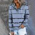 thumbnail image 1 of Jsaierl Hoodies for Women Plus Size Striped Print Hoodies Sweatshirts Holiday Pullover Y2k Long Sleeve Top Hoodie Fall Saving, 1 of 6
