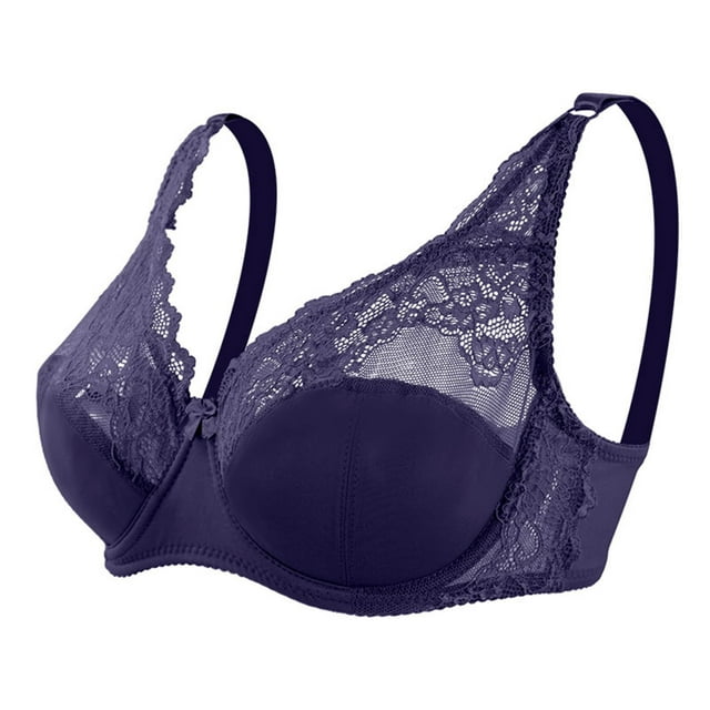 Jsaierl Lace Bras for Women Plus Size Support T-shirt Bras Seamless ...