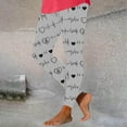 thumbnail image 1 of Jsaierl Leggings for Women Tummy Control Love Heart Print Tights Activewear Legging Pants Stretch Full Length Workout Leggings Spring Clothes for Women 2025, 1 of 6