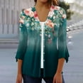 thumbnail image 1 of Jsaierl Lightweight Cardigans for Women 3/4 Sleeve Open Front Cardigan Print Fall Top Comfy Duster Kimono Cardigans 2026, 1 of 5