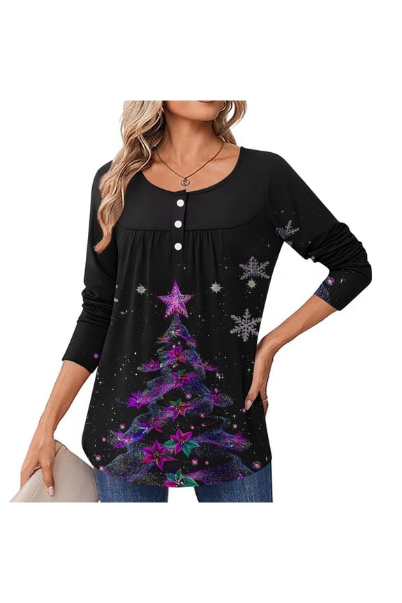 Merry Christmas Shirts for Women Plus Size Xmas Graphic Tees Going Out Crewneck T-shirt Short Sleeve Tunic Blouse Tops Christmas Clothes