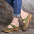 thumbnail image 1 of Jsaierl Orthopedic Sandals for Women Casual Summer Close Toe Sandals Comfortable Arch Support Sandals Walking Beach Sandal Size 5, 1 of 3