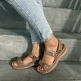 thumbnail image 1 of Jsaierl Orthopedic Sandals for Women Dressy Summer, Wide Stripe Shoes Lightweight Beach Roman Sandals Casual Shoes Size 5.5, 1 of 6