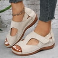 thumbnail image 1 of Jsaierl Platform Sandals for Women Casual Summer, Arch-support Sandals Shoes Ladies Beach Orthopedic Sandals Summer Non-Slip Causal Sandals Size 7, 1 of 9