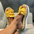 thumbnail image 1 of Jsaierl Platform Sandals for Women Casual Summer Peep Toe Sandals Comfy Slip On Sandals Fashionable Beach Sandal Size 8.5, 1 of 4