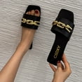 thumbnail image 1 of Jsaierl Platform Sandals for Women Casual Summer Square Toe Sandals Comfy Slip On Sandals Bohemian Wedding Sandal Size 5.5, 1 of 4